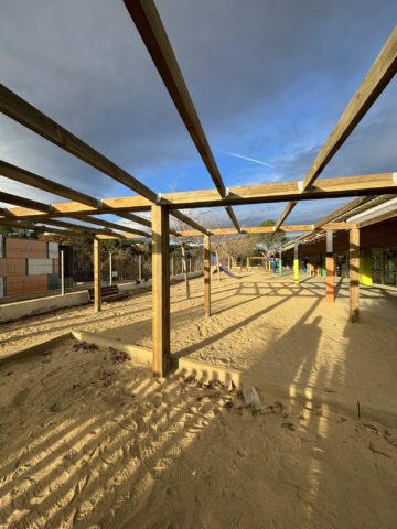 El Roser Capdevila ja té les seves pèrgoles de fusta